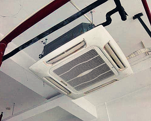 吸頂機安裝示范圖